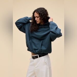 NWT DAYDREAMER Solid Oversized Hoodie | Sunfaded Black MSRP $98  S/M CURRENT